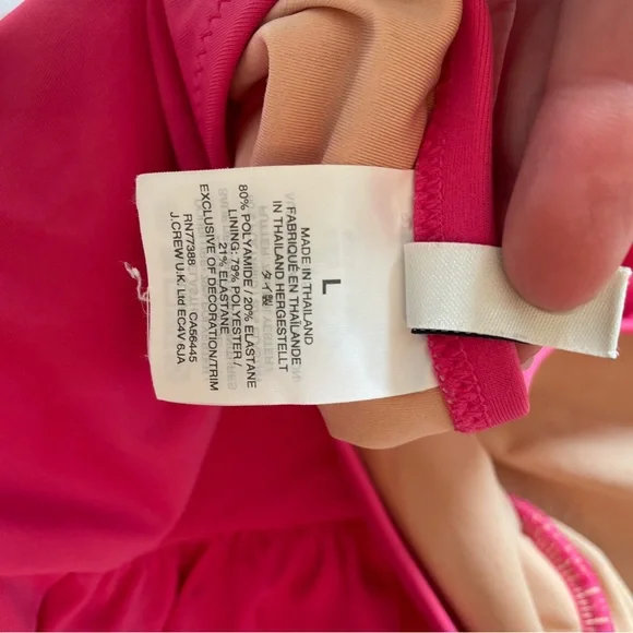 J. Crew Pink Swimsuit—Size Large - Picture 4 of 4